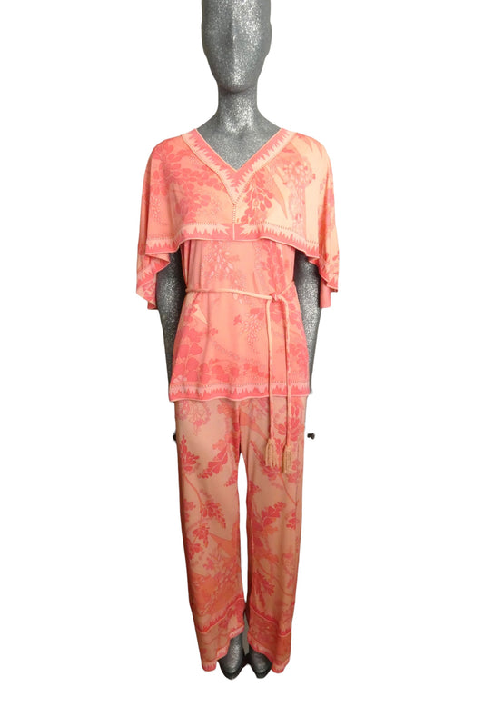 BESSI - 1970s Silk Pant Ensemble, Size 6