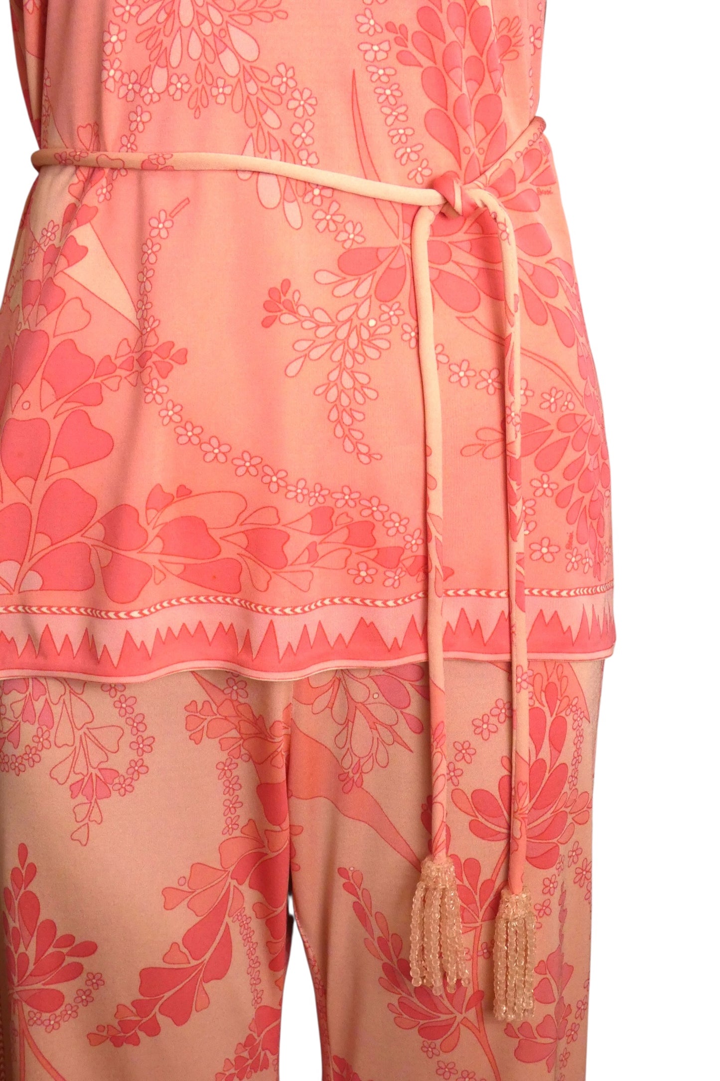 AS IS 1970s Silk Pant Ensemble, Size 6