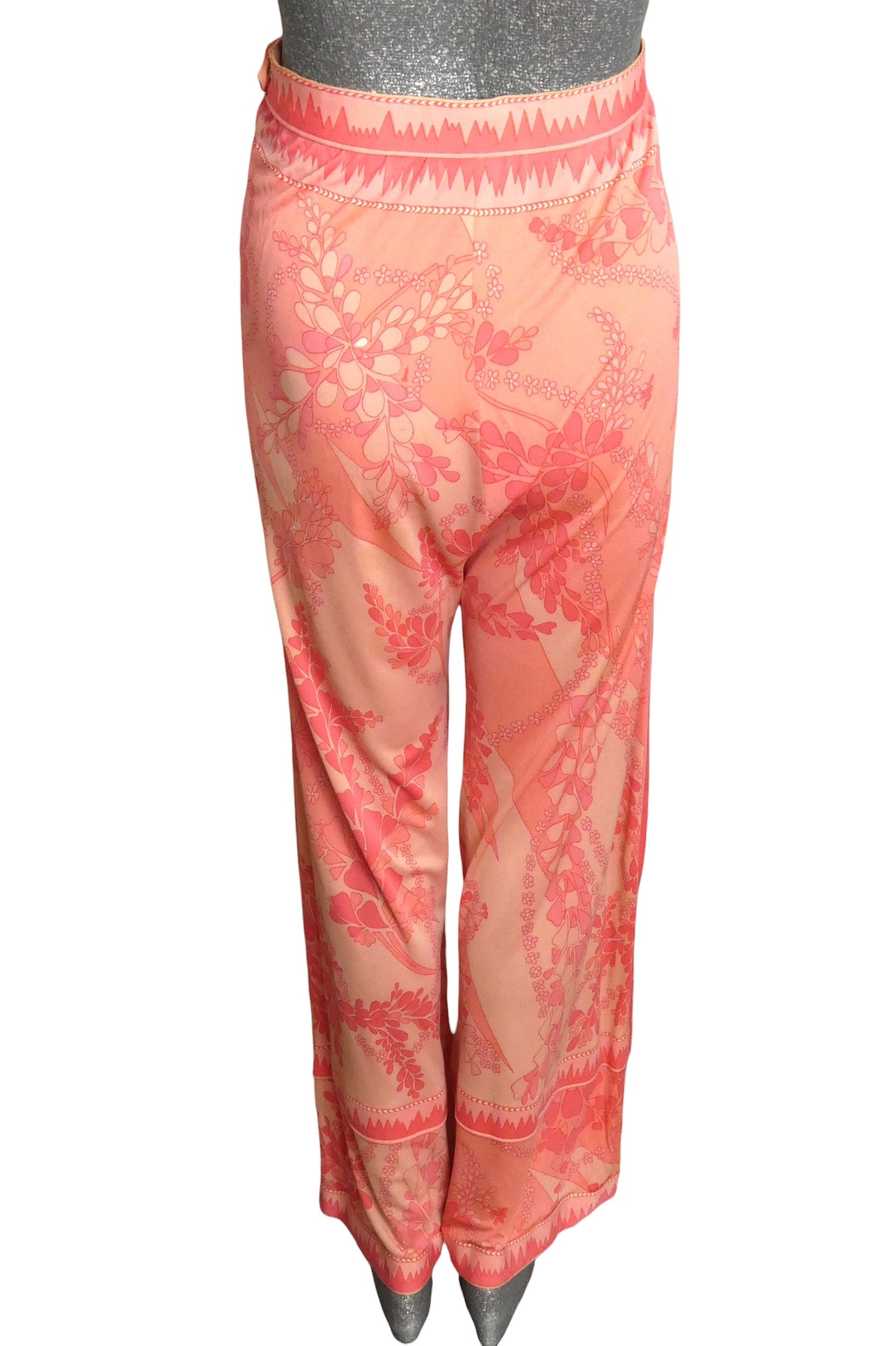 AS IS 1970s Silk Pant Ensemble, Size 6