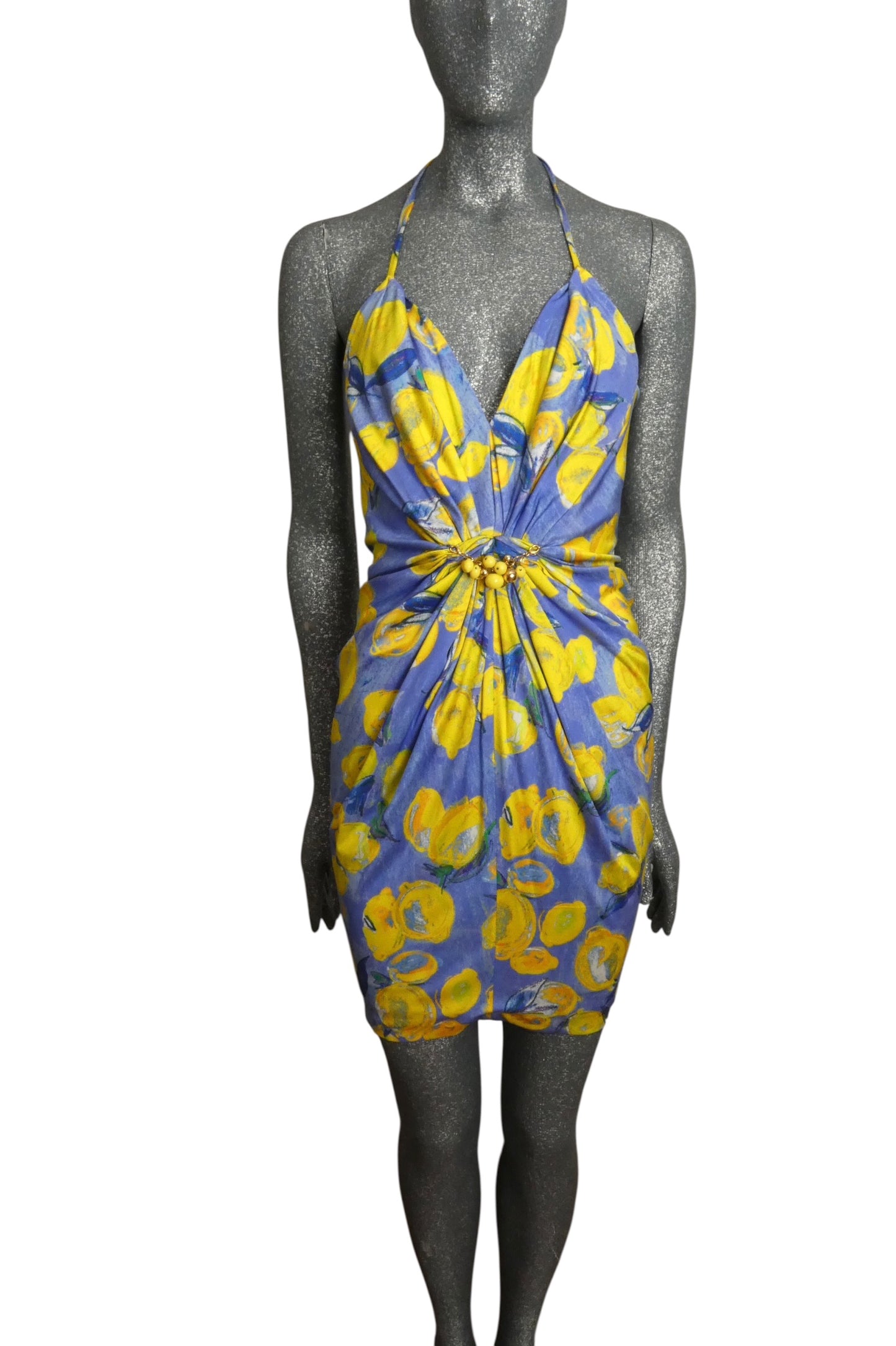 Jersey Knit Halter Dress, Size-2