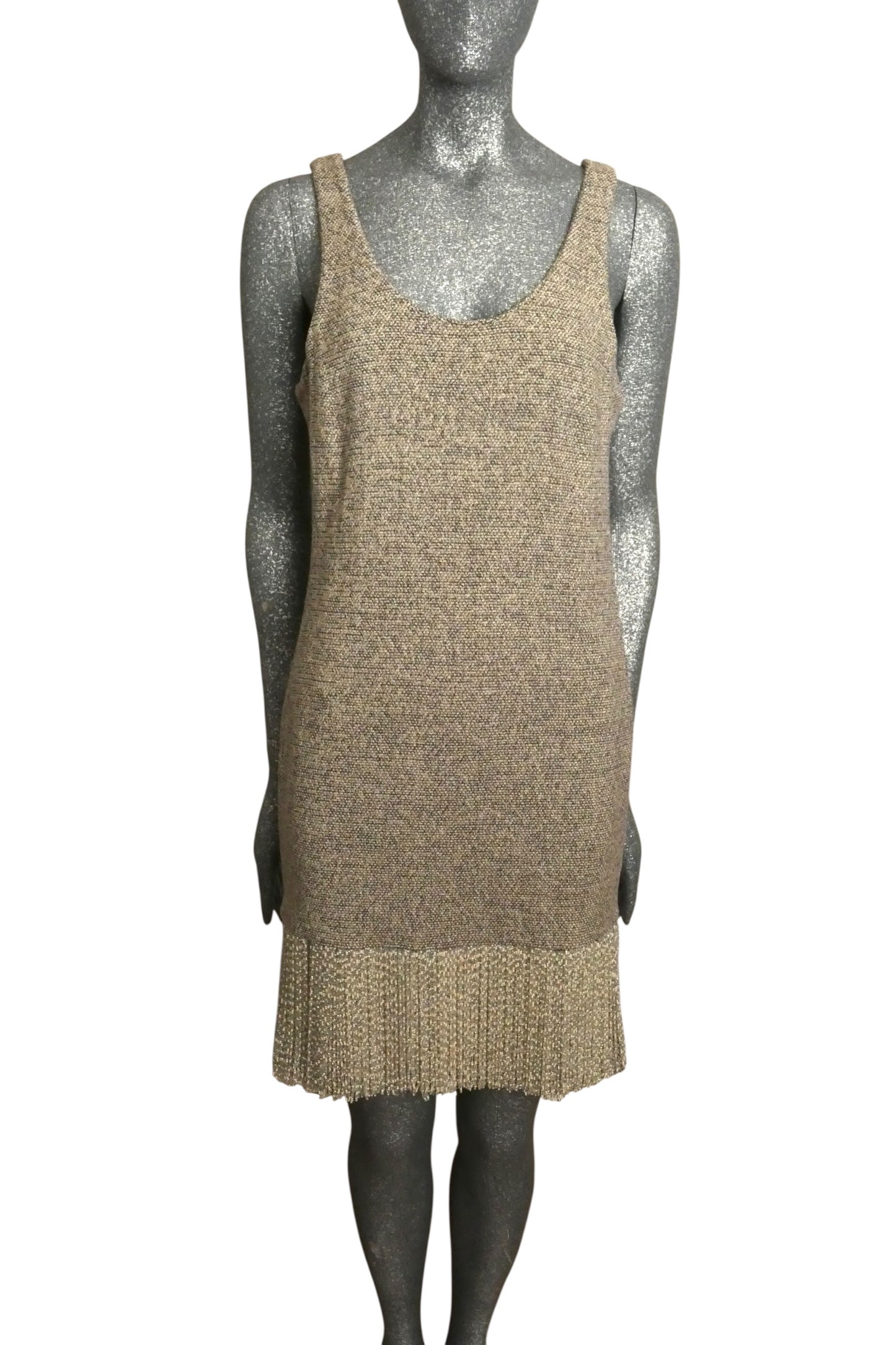 1994 Tweed & Fringe Dress, Size 8