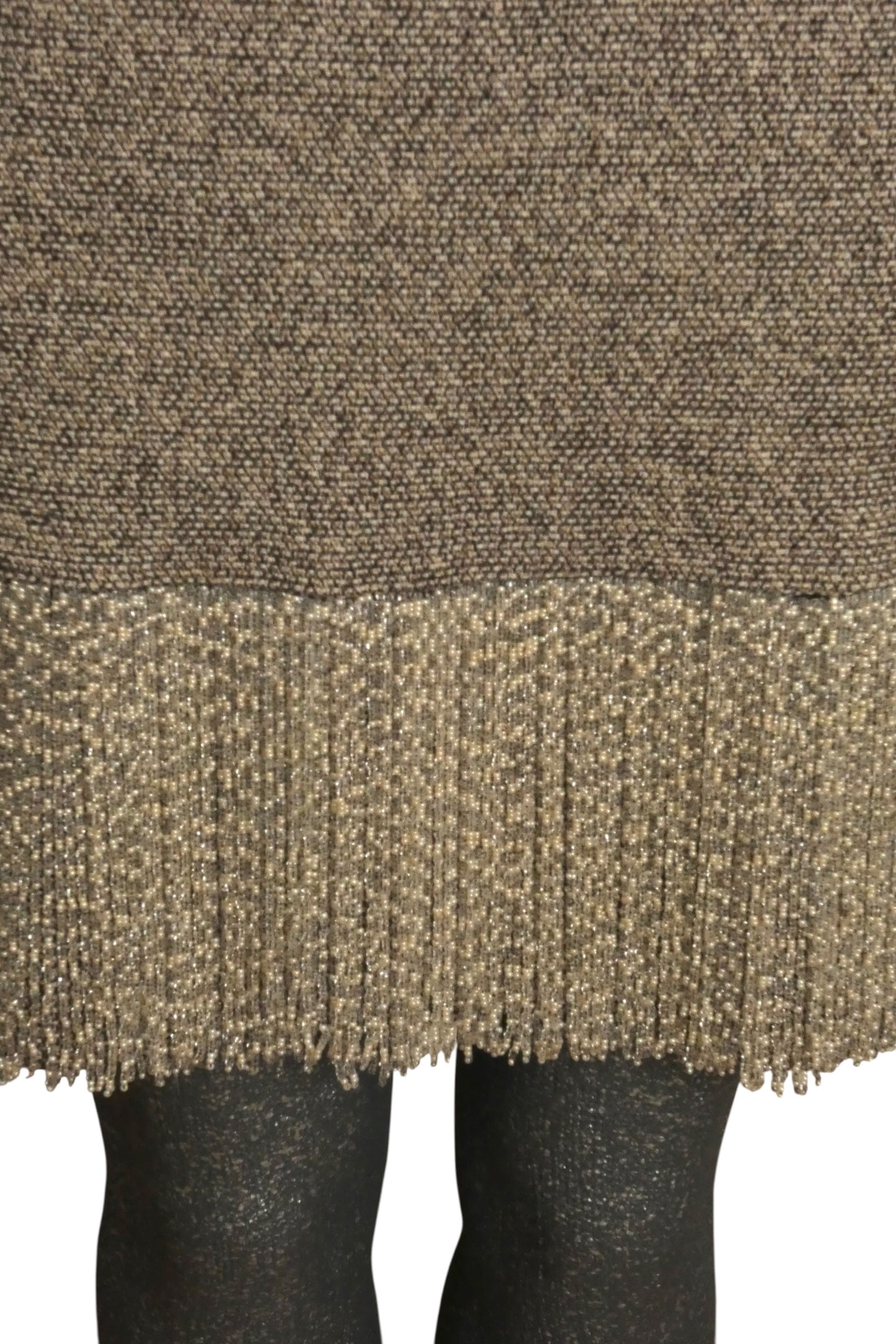 1994 Tweed & Fringe Dress, Size 8