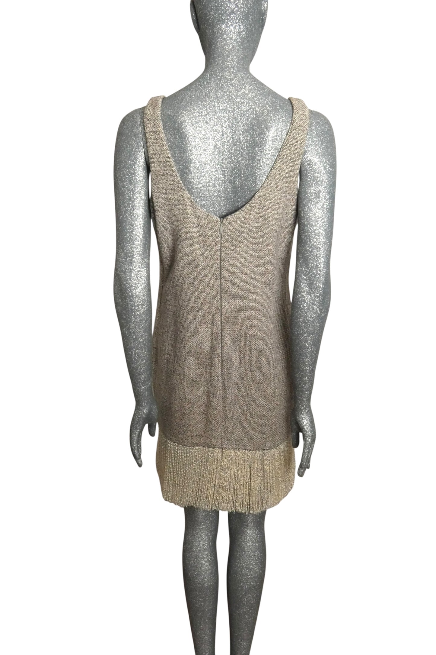 1994 Tweed & Fringe Dress, Size 8