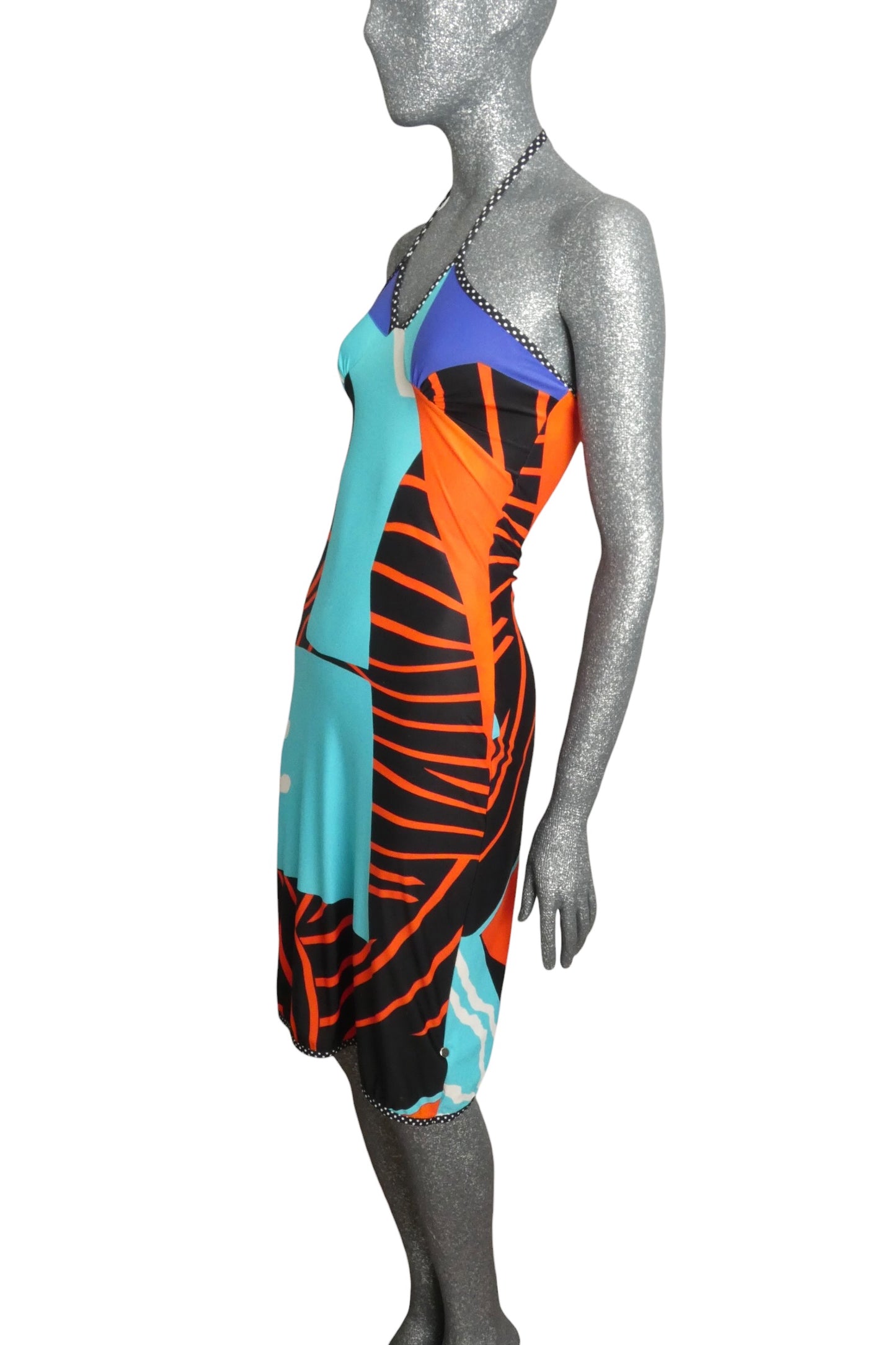 2000 Jersey Knit Halter Dress, Size-6