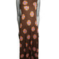 DIANE VON FURSTENBERG - 1970s Brown Knit Maxi Dress & Jacket, Size-6