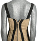 Satin & Burlap Bustier, Size 4
