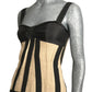 Satin & Burlap Bustier, Size 4