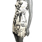 DOLCE & GABBANA - Graffiti Printed Silk Dress, Size-8