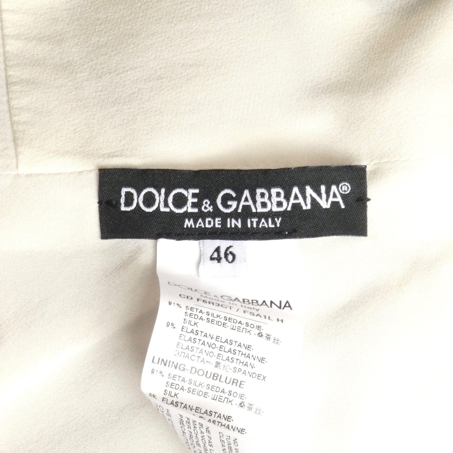 DOLCE & GABBANA - Graffiti Printed Silk Dress, Size-8