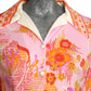 1970s Floral Knit Pant Ensemble, Size-8