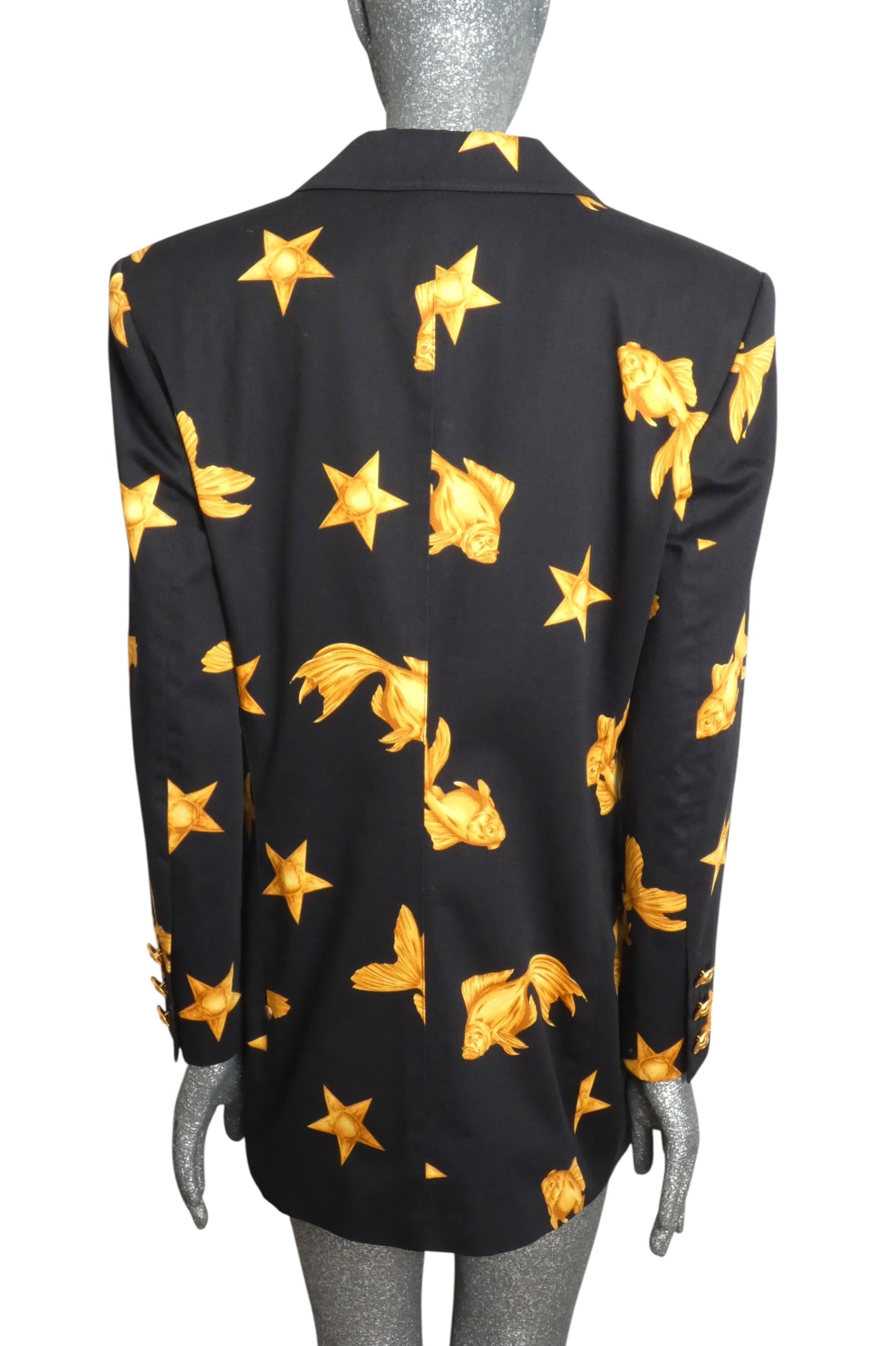 1990s Printed Cotton Blazer, Size 10