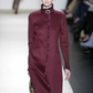 OSCAR DE LA RENTA- Burgundy Cashmere Coat & Skirt Ensemble, Size 8