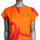 1985 Printed Silk Blouse, Size 8