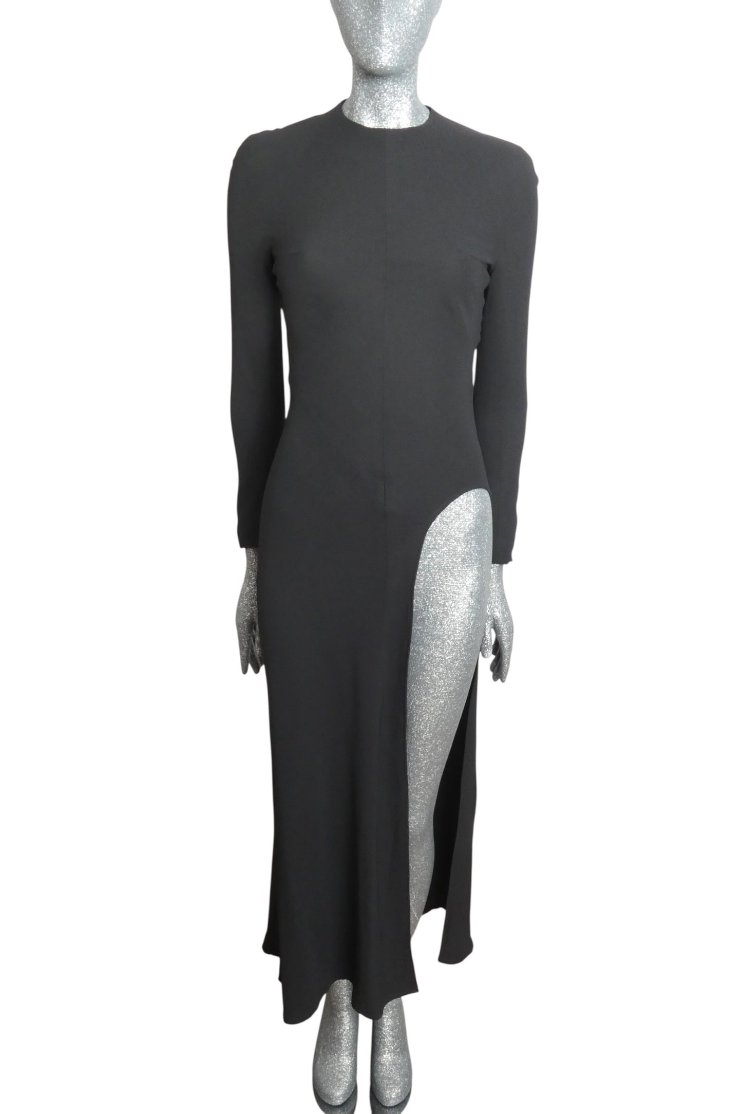 HAIDER ACKERMANN - 2010s Black Knit Evening Dress, Size 4