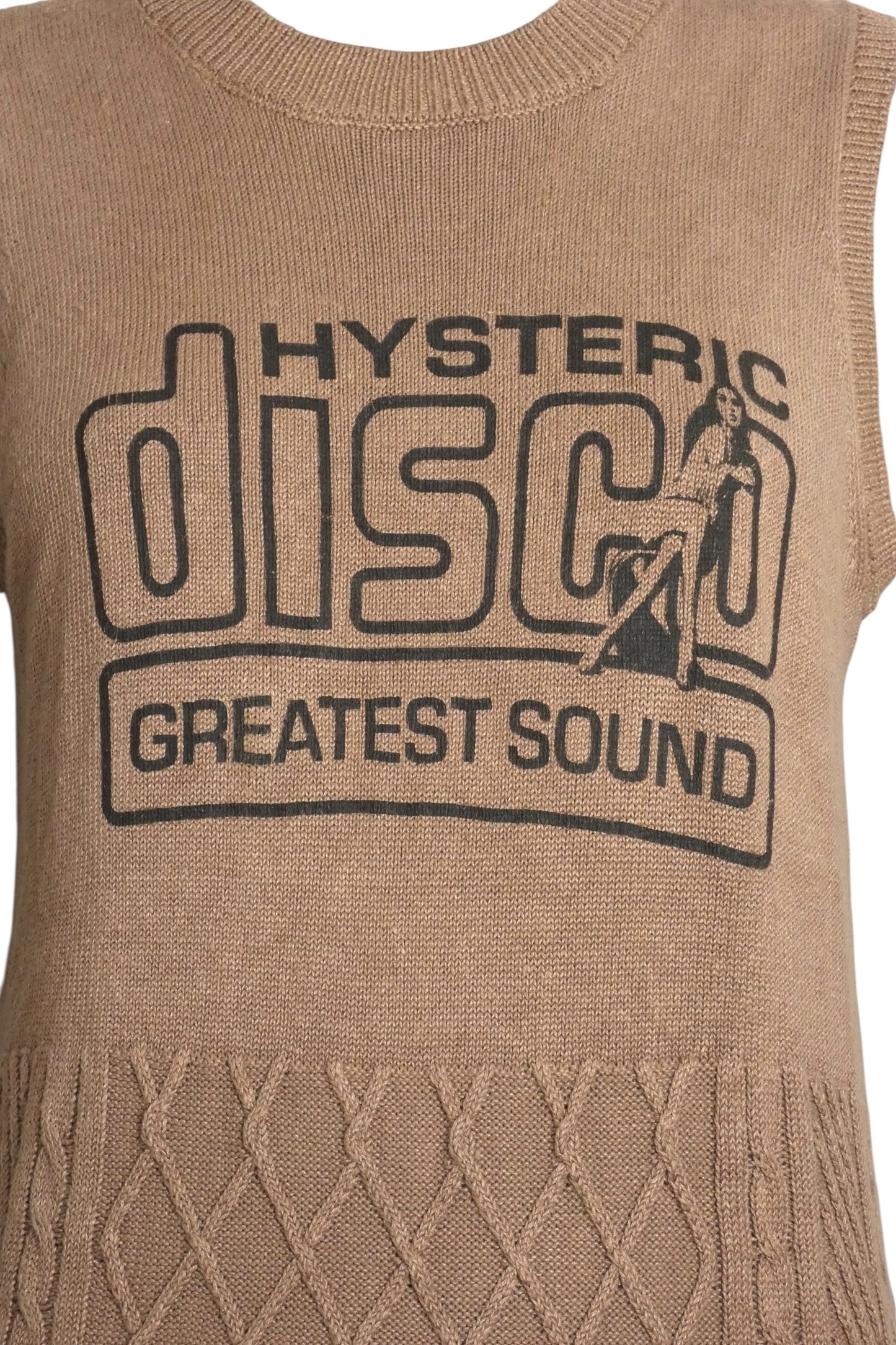 HYSTERIC GLAMOUR - 2000s Y2K Brown Sweater Knit Maxi Dress, One Size