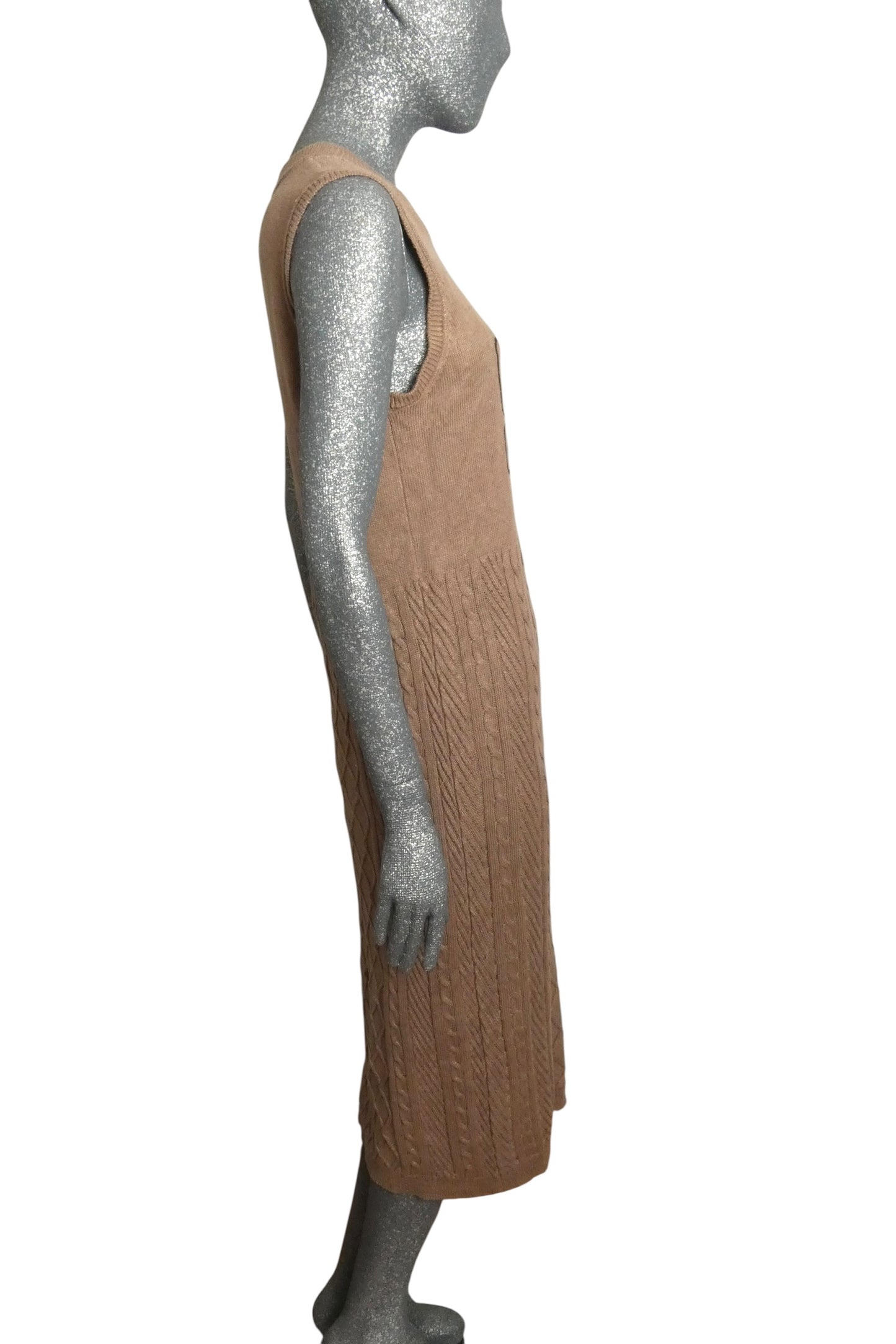 HYSTERIC GLAMOUR - 2000s Y2K Brown Sweater Knit Maxi Dress, One Size