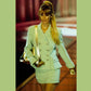 GIANNI VERSACE-  1994 Green Wool Skirt Suit, Size 4