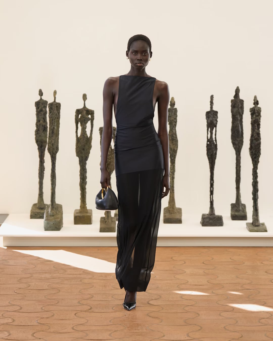 JACQUEMUS- 2024 Navy Panel Banista Dress, Size 10