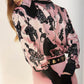 ESCADA- 1992 Silk Print Blouse, Size 6