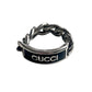 GUCCI- Tag Enamel Chain Ring