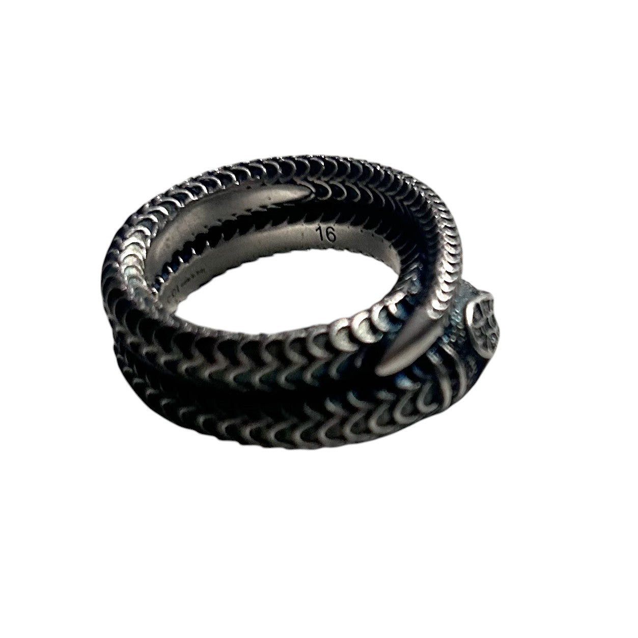 GUCCI- Gucci Garden Sterling Snake Ring, Size-22