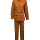 YVES SAINT LAURENT- 1970s 3pc Orange Tweed Skirt/Pant Suit, Size 12