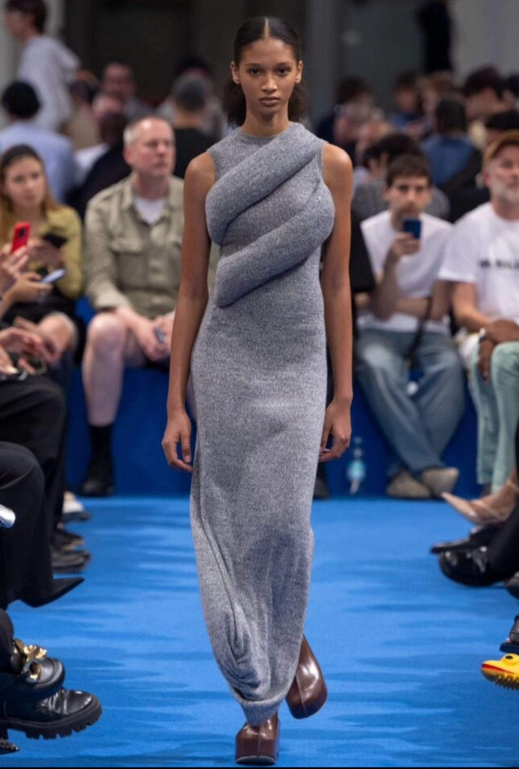 JW ANDERSON - 2024 Padded Knit Maxi Dress, Size Medium