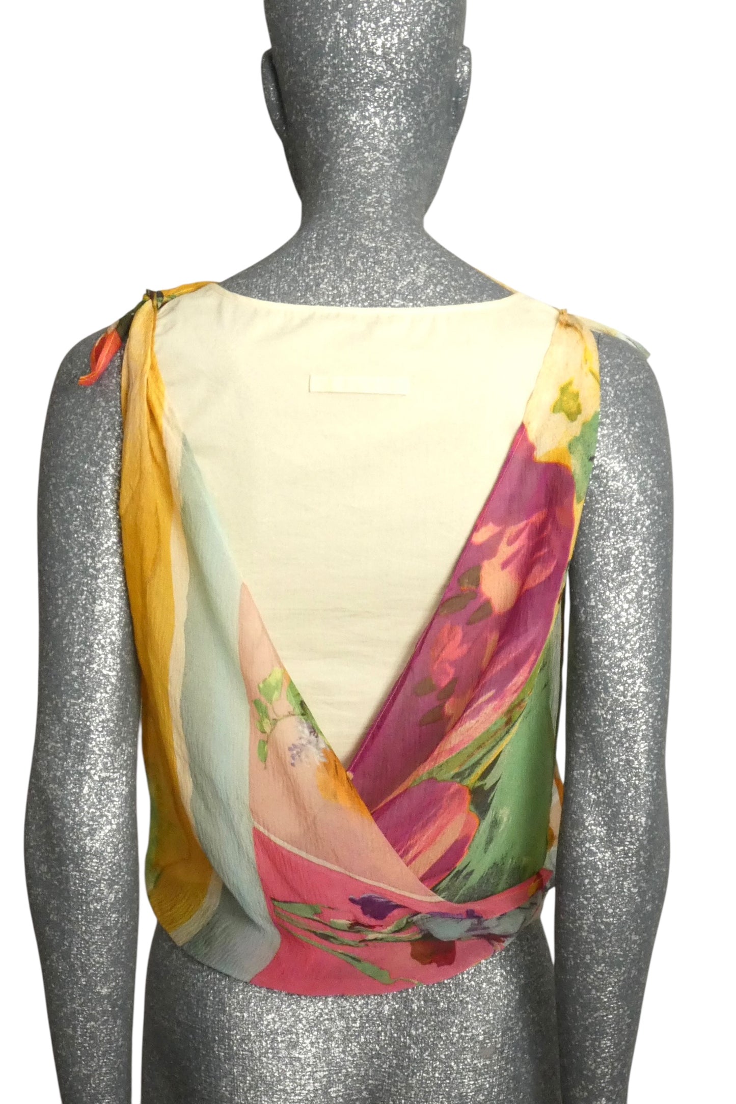 2001 Chiffon Overlay Blouse, Size 2