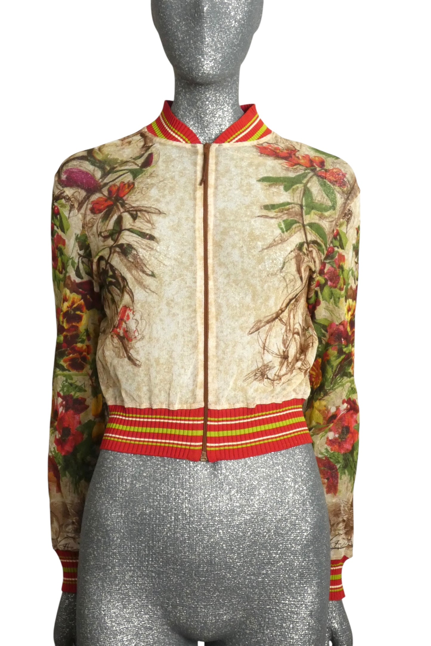 1999 Floral Mesh Jacket, Size Medium