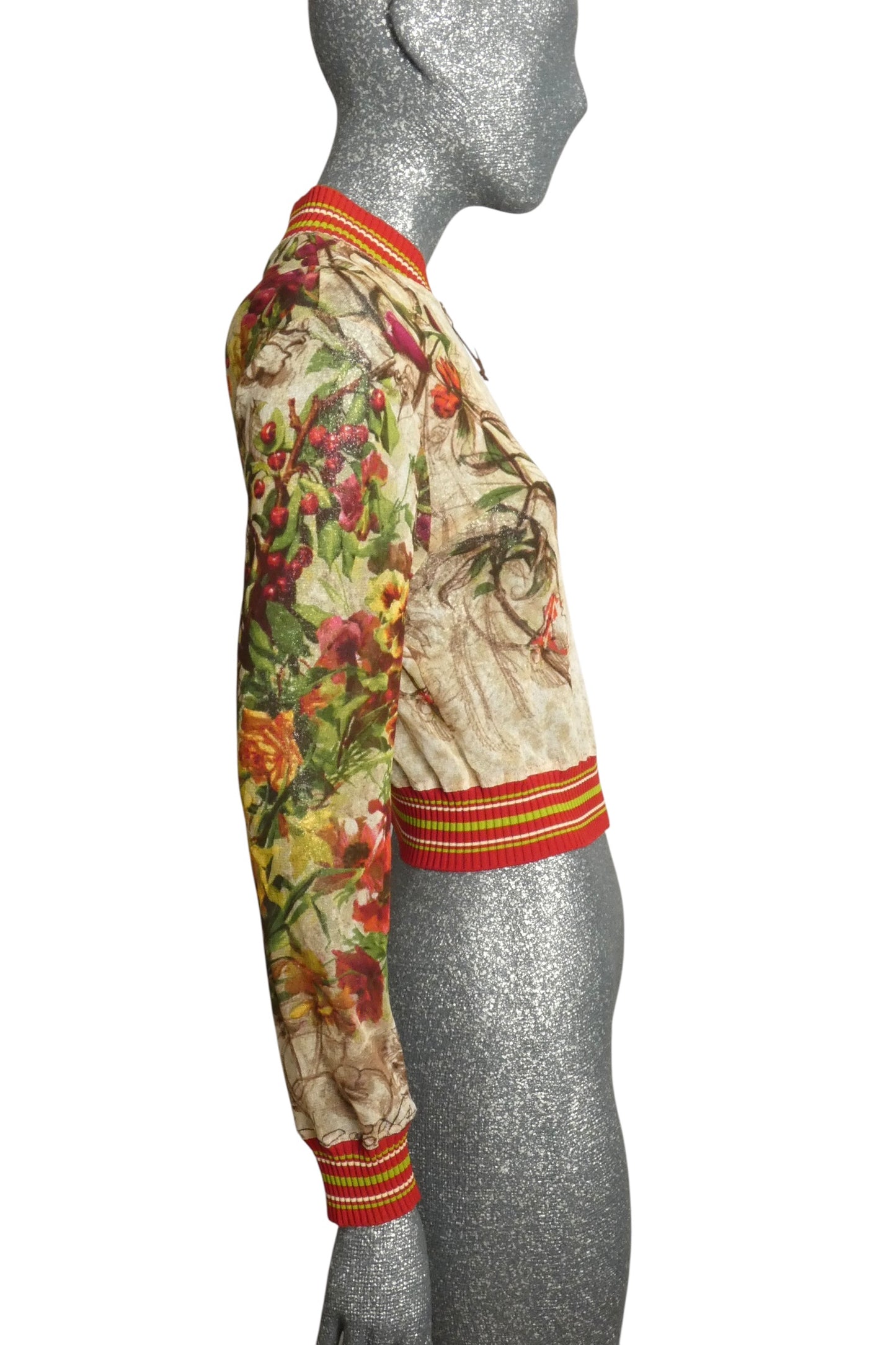 1999 Floral Mesh Jacket, Size Medium