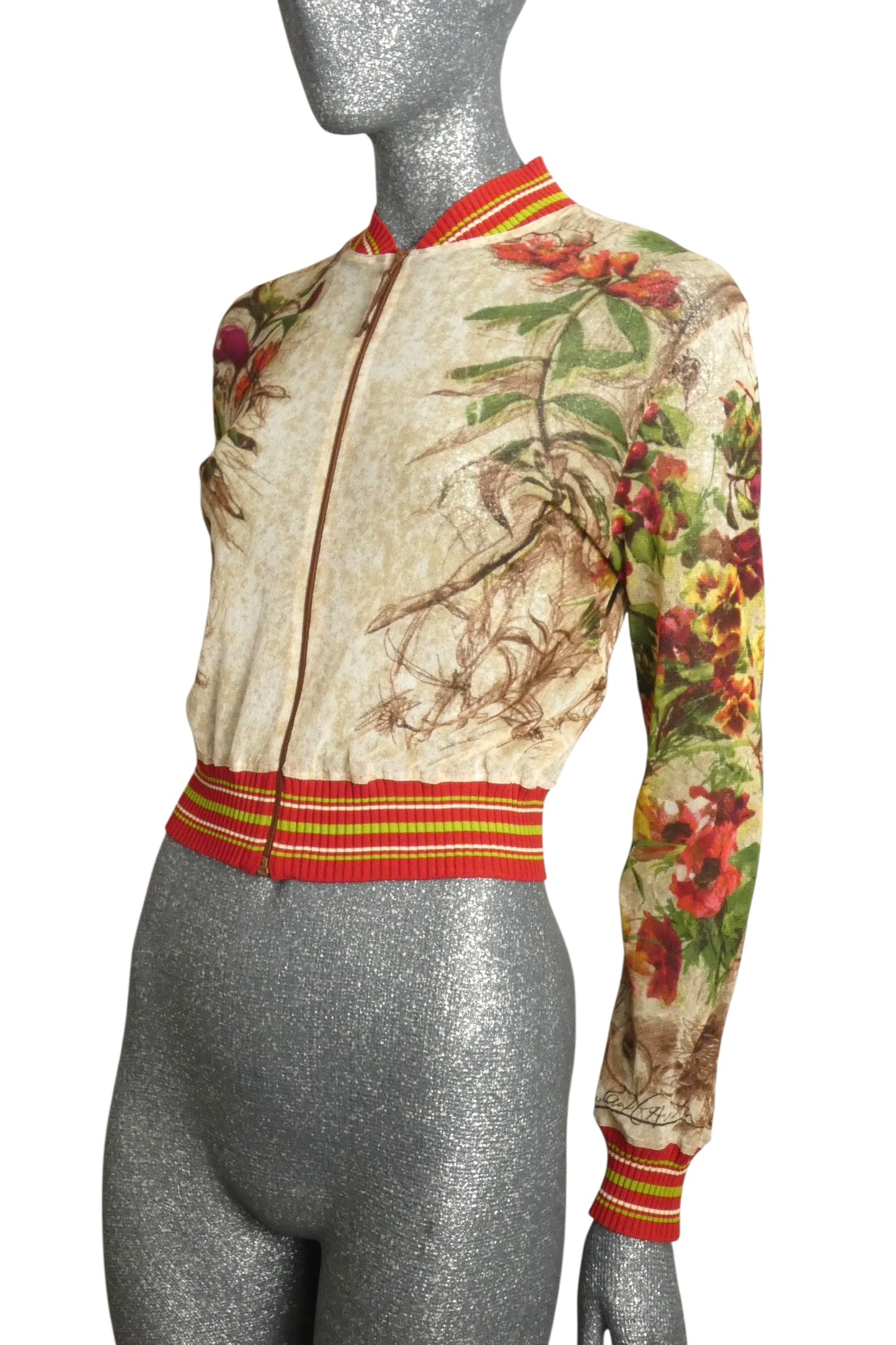1999 Floral Mesh Jacket, Size Medium