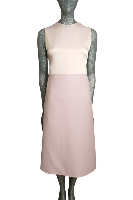 JIL SANDER - 2025 NWT Wool & Crepe Midi Dress, Size 0