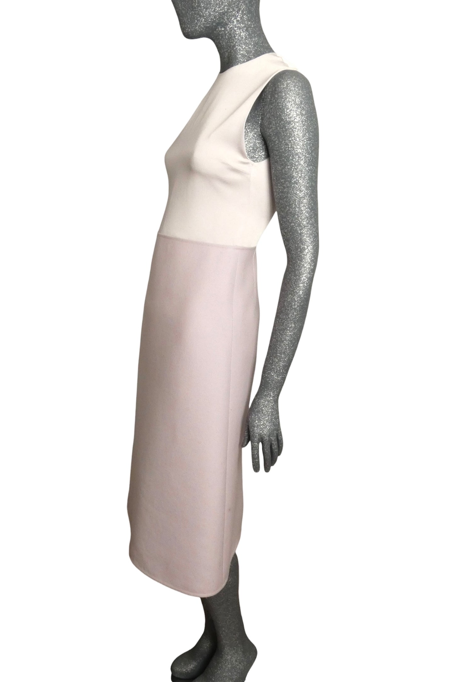 NWT 2025 Wool & Crepe Midi Dress, Size 0