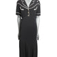 1990s Western Bias Crepe Dress, Size 14