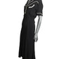 1990s Western Bias Crepe Dress, Size 14