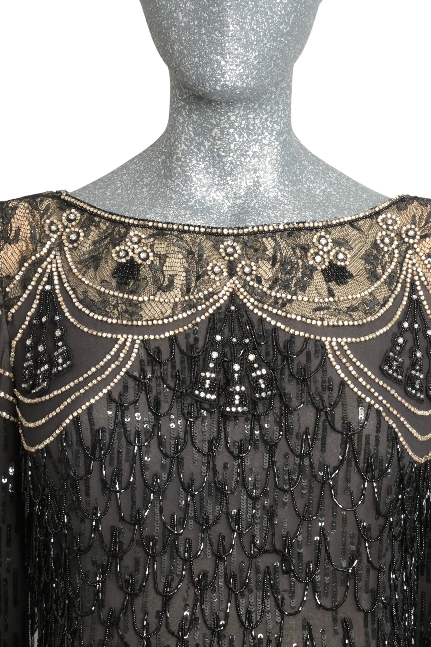 1980s Beaded Evening Dress, Size 4