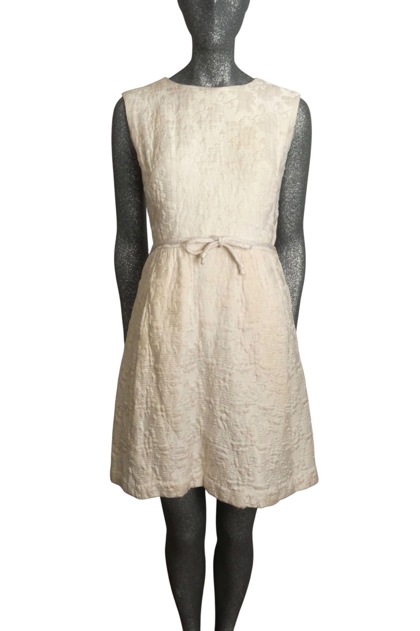 1960s Floral Brocade Dress