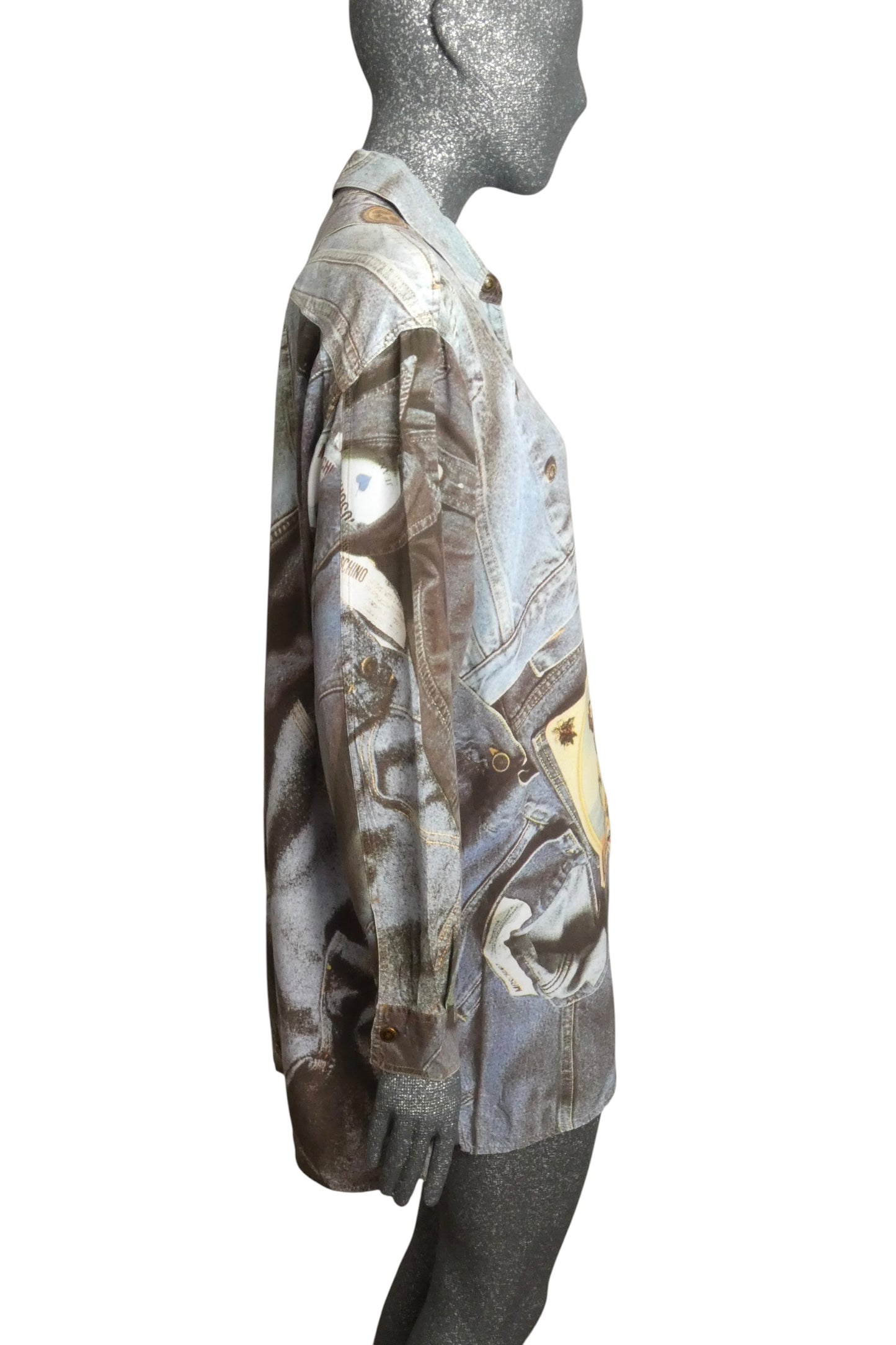 1990s Rayon Print Shirt, Size Small
