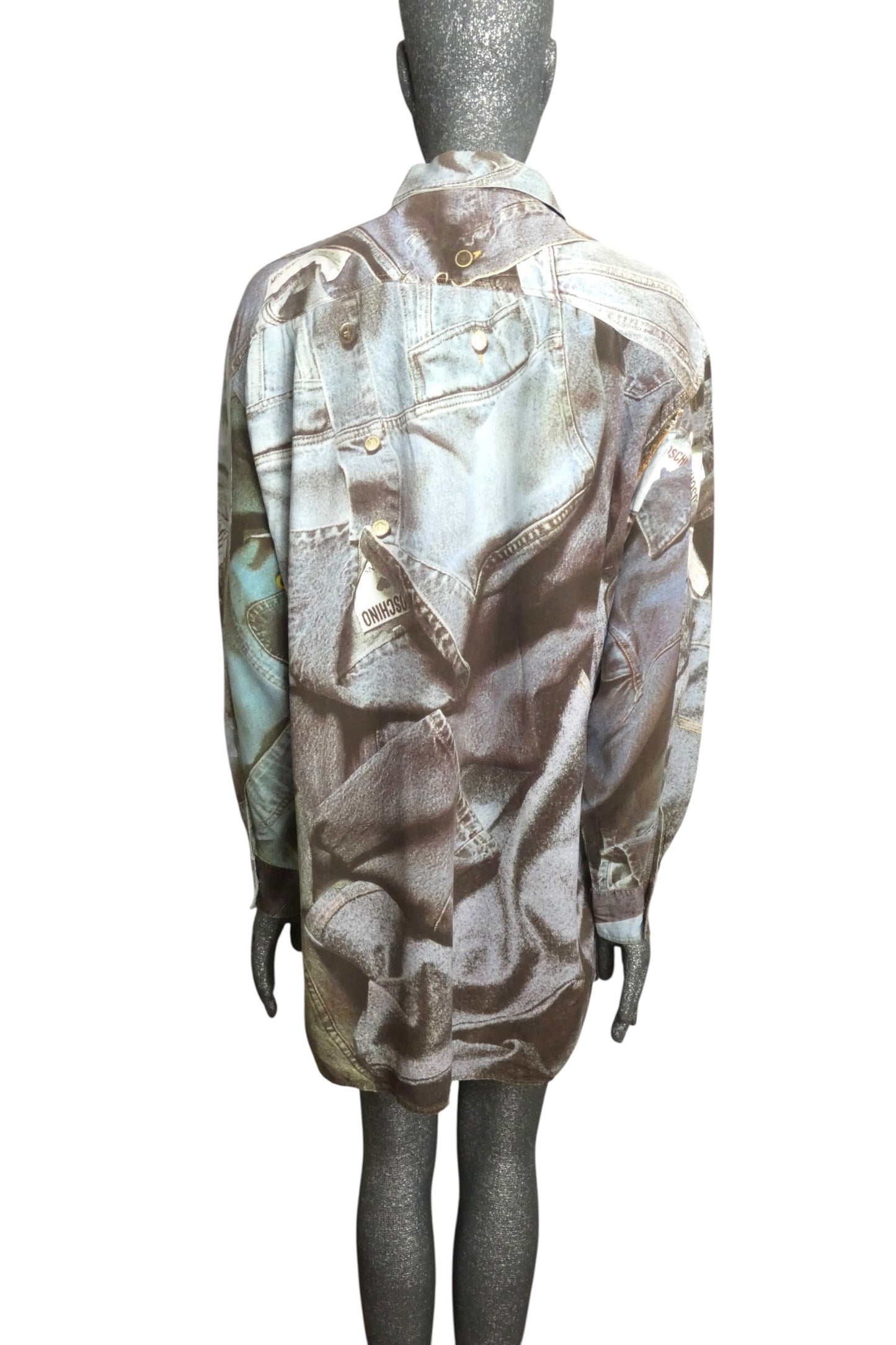 1990s Rayon Print Shirt, Size Small