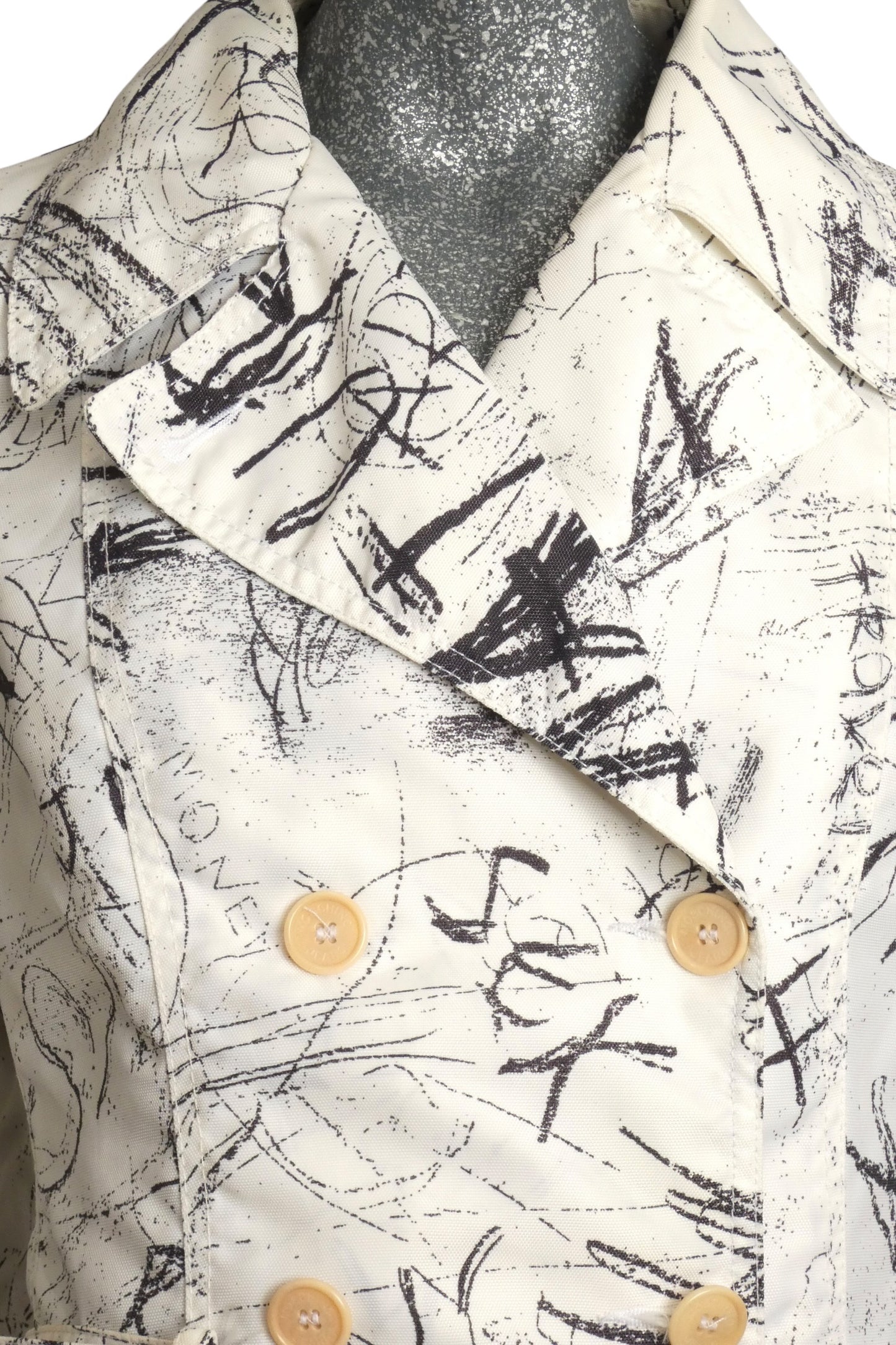 Graphic Print Coat, Size 8