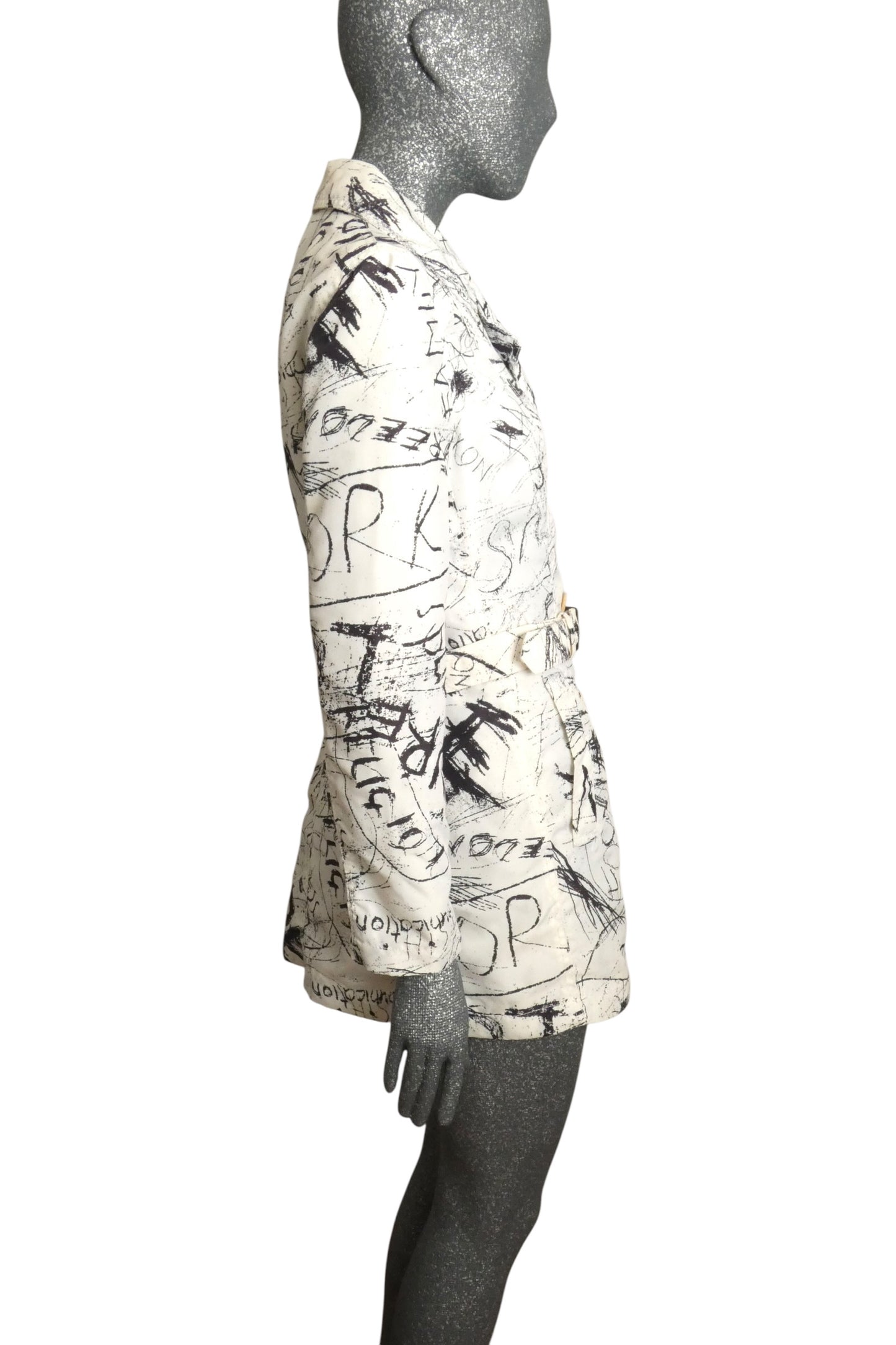 Graphic Print Coat, Size 8
