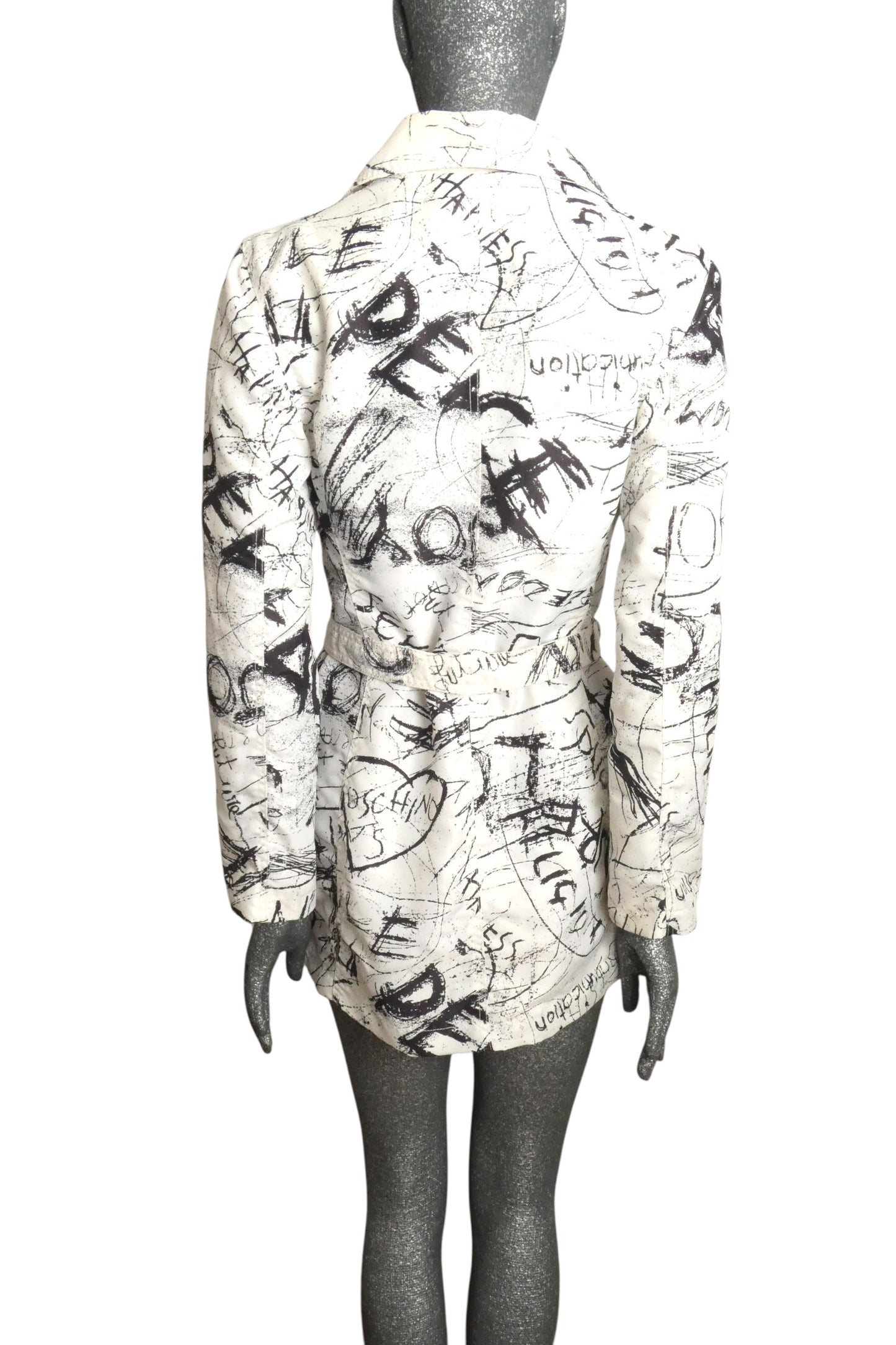 Graphic Print Coat, Size 8