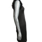 1990s Knit & Feather Slip Dress, Size 6