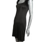 1990s Knit & Feather Slip Dress, Size 6