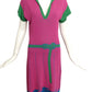 ROBERTA DI CAMERINO- AS IS 1990s Trompe L'oeil Knit Dress, Size 8