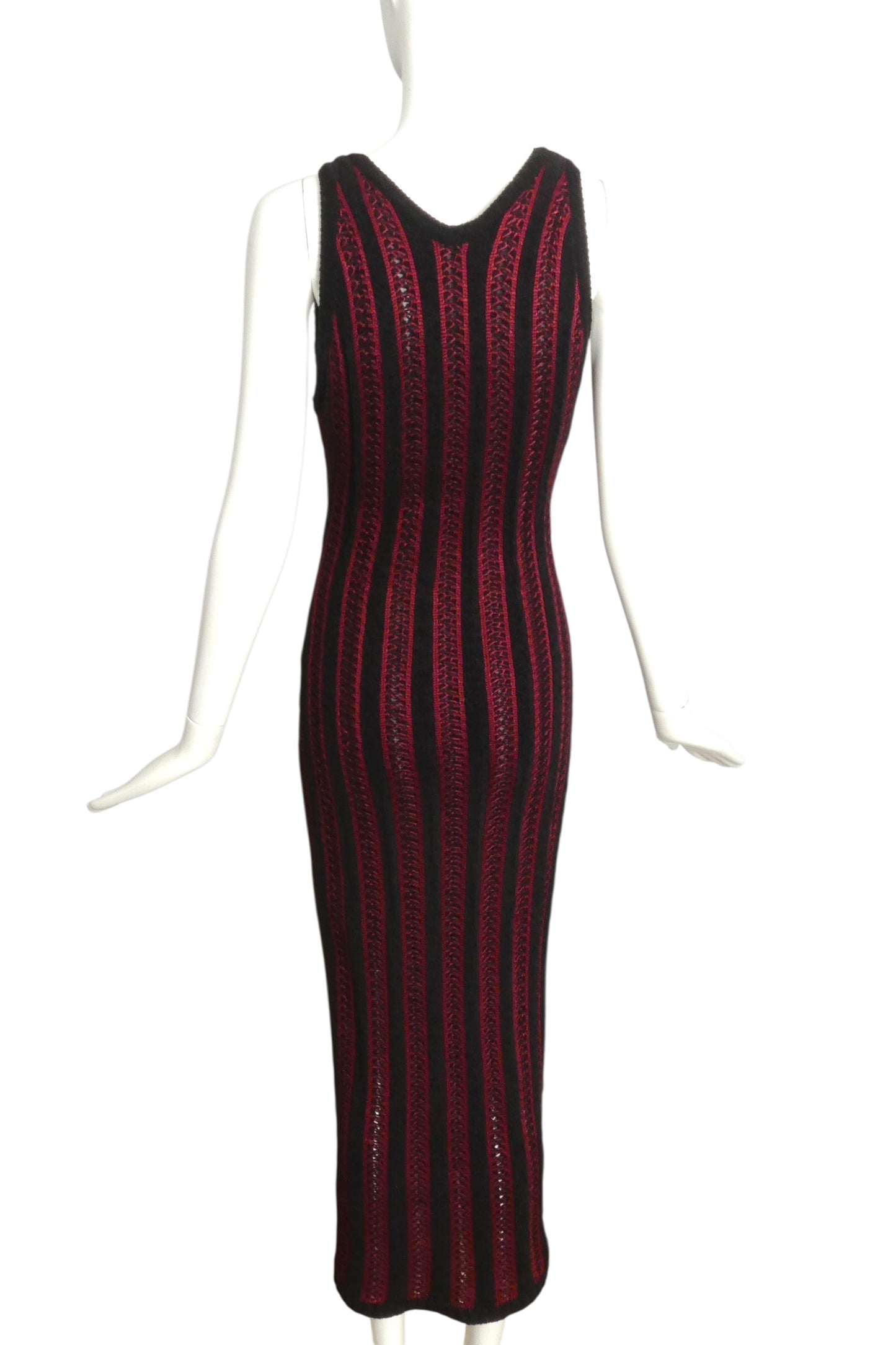 GIANNI VERSACE- 1990s Chenille Knitted Evening Dress, Size-8