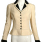 2003 Numbered Haute Couture Boucle & Velvet Blazer, Size 4