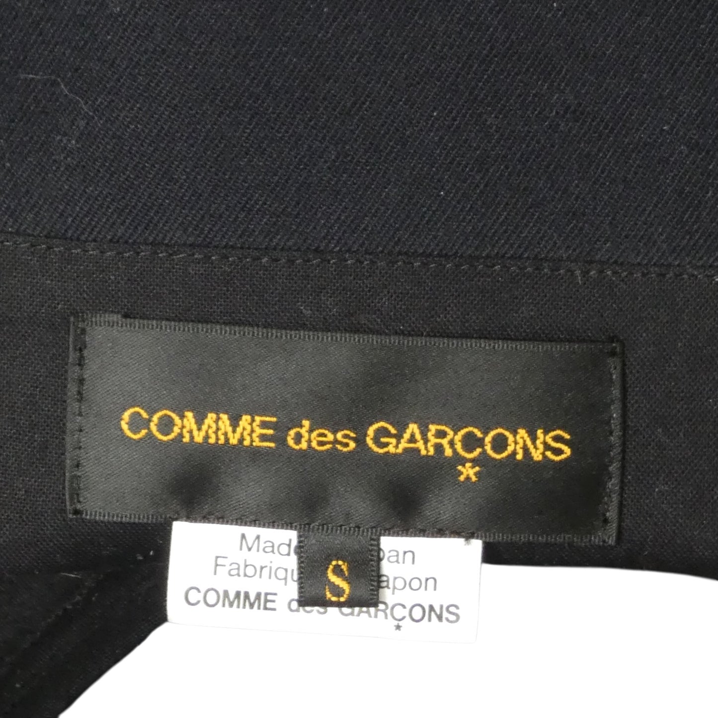 COMME des GARÇONS - 2023 Black Wool Coat, Size Small
