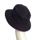 HERMES- Black & Red Cashmere Calvi Bucket Hat, Size 57