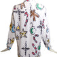 TODD OLDHAM- 1990s AS IS Oversize Christmas Blouse, Size 10